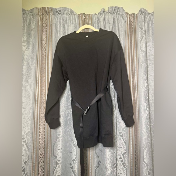 ALO Yoga Cityscape Sweatshirt Dress Black - Picture 5 of 8